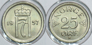 Norway 1957 25 Ore 299134 combine shipping