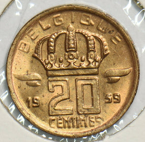 Belgium 1959 20 Centimes 298512 combine shipping