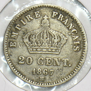 France 1867 BB 20 Centimes 0 197756 combine shipping