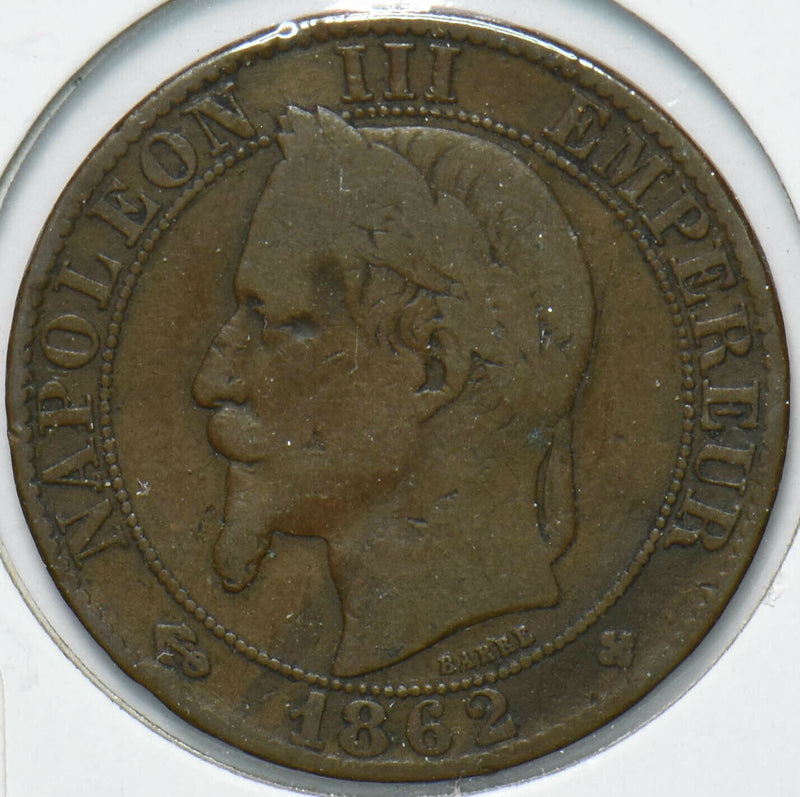 France 1862 5 Centimes Eagle animal Napoleon III 902128 combine shipping