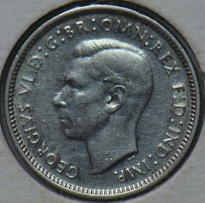 Australia 1939 6 Pence Kangaroo animal Emu 193422 combine shipping