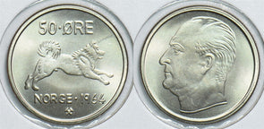 Norway 1964 50 Ore Elkhound 198568 combine shipping