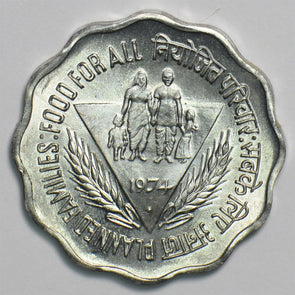Republic India 1974 10 Paise 197554 combine shipping