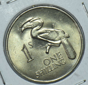 Zambia 1964 Shilling Flamingo animal Eagle 191561 combine shipping