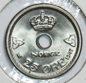 Norway 1947 25 Ore BU 299132 combine shipping