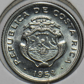 Costa Rica 1958 10 Centimos BU196187 combine shipping