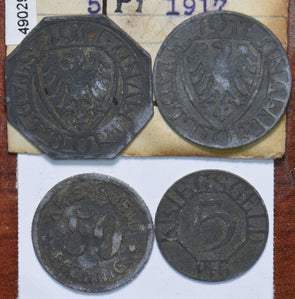 Germany 1917 50/50/10/5 Pfennig City of Dortmund 490294 combine shipping