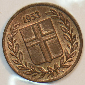 Iceland 1953 Eyrir 151691 combine shipping