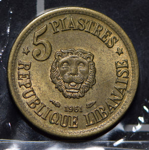 Lebanon 1961 5 Piastres Lion animal  291963 combine shipping