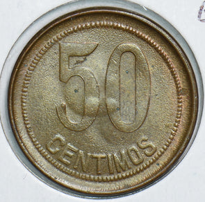 Spain 1937 50 Centimos BU 299097 combine shipping