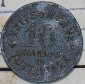 Germany 1917 10 Pfennig Tutlingen 293123 combine shipping