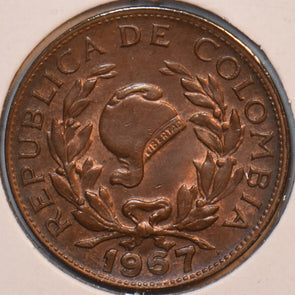 Colombia 1967 5 Centavos Steel 196147 combine shipping