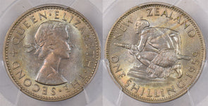 New Zealand 1959 Shilling PCGS MS 63 KM-27.2 PI0135 combine shipping