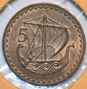 Cyprus 1963 5 Mils Dove animal UNC 151627 combine shipping