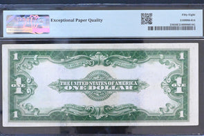 US 1923 $1 PMG Choice AU 58 EPQ Silver Certificates FR#238 Woods/White PM0281 co