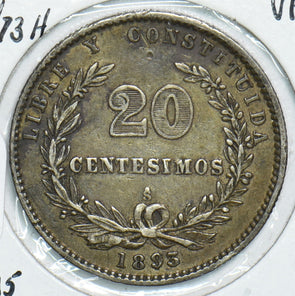 Uruguay 1893 73H 20 Centesimos 298963 combine shipping