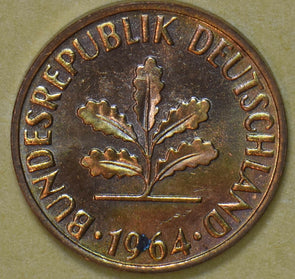 Germany 1964 2 Pfennig 292565 combine shipping