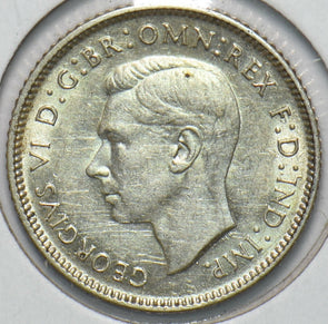 Australia 1942 6 Pence Kangaroo animal Ostrich Georgivs VI 902070 combine shippi