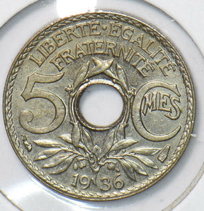 France 1936 5 Centimes 900126 combine shipping