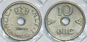 Norway 1949 10 Ore 153929 combine shipping
