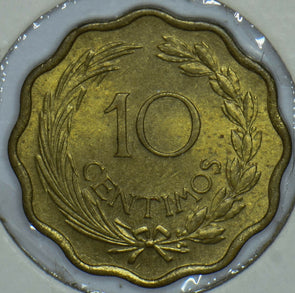 Paraguay 1953 10 Centimos Lion animal 150462 combine shipping