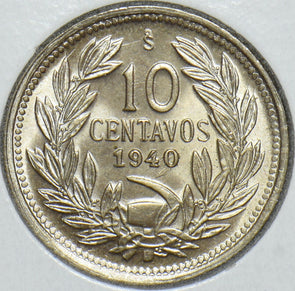 Chile 1940 10 Centavos Condor animal 291205 combine shipping