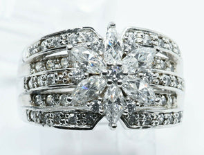 Platinum Simulation Diamond Ring RG0019