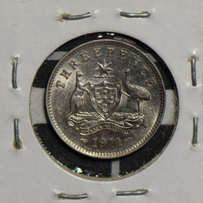 Australia 1911 3 pence silver  AU0075 combine shipping