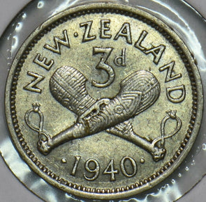 New Zealand 1940 3 Pence 903713 combine shipping