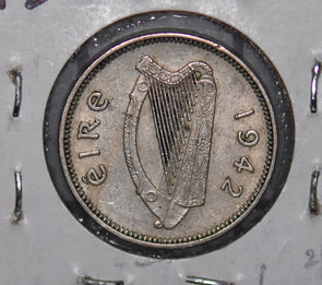 Ireland 1942 3 Pence  290042 combine shipping