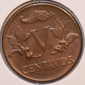 Colombia 1960 5 Centavos 196143 combine shipping