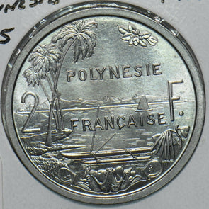 French Polynesia 1965 2 Francs 297820 combine shipping