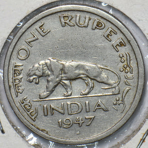 India British 1947 Rupee Tiger animal 151425 combine shipping