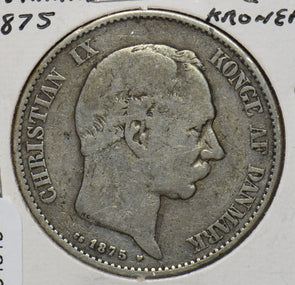 Denmark 1875 2 Kroner Porpoise animal 294515 combine shipping