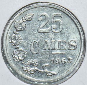 Luxembourg 1963 25 Centimes 904789 combine shipping