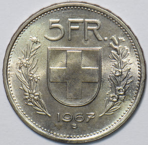 Switzerland 1967 B 5 Francs 240290 combine shipping