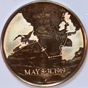 1919 First Transatlantic Flight 50th Anniversary Coin-Medal 292803 combine shi