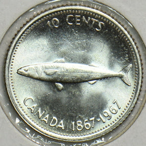 Canada 1967 10 Cents Fishanimal Ch BU 904382 combine shipping