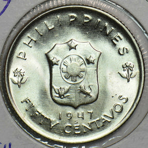 Philippines 1947 50 Centavos 298210 combine shipping