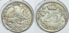 Spain 1925 25 Centimos 299102 combine shipping