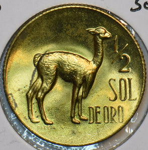 Peru 1967 1/2 Sol Llama animal 152348 combine shipping
