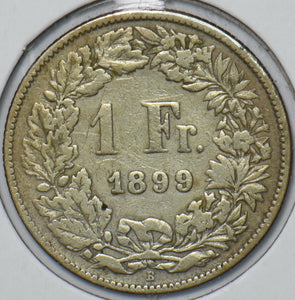 Switzerland 1899 Franc 150971 combine shipping
