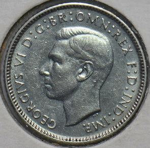Australia 1942 D 6 Pence Kangaroo animal Emu 902569 combine shipping