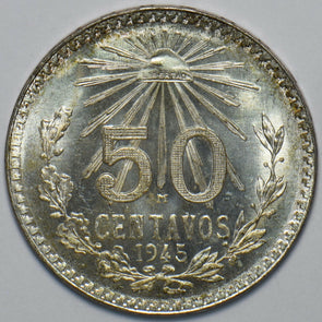 Mexico 1945 50 Centavos Eagle animal 193551 combine shipping