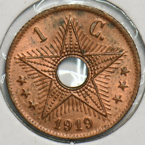 Belgium Congo 1919 Centime 491453 combine shipping
