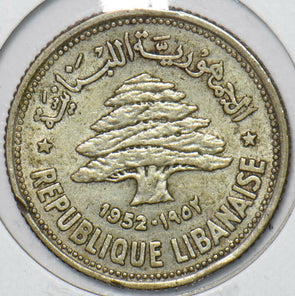 Lebanon 1952 50 Piastres 151248 combine shipping