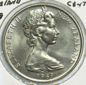 New Zealand 1969 20 Cents Kiwi birdanimal 904449 combine shipping