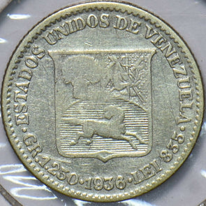 Venezuela 1936 1/4 Bolivar Horse animal 192117 combine shipping