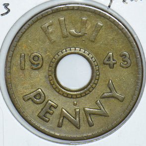 Fiji 1943 Penny Emu 191413 combine shipping