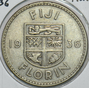 Fiji 1936 Florin 240374 combine shipping